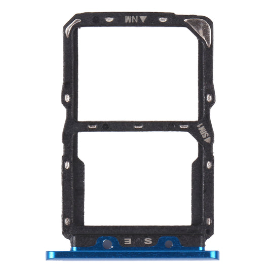 SIM Card Tray + NM Card Tray for Huawei Nova 5 Pro (Blue)