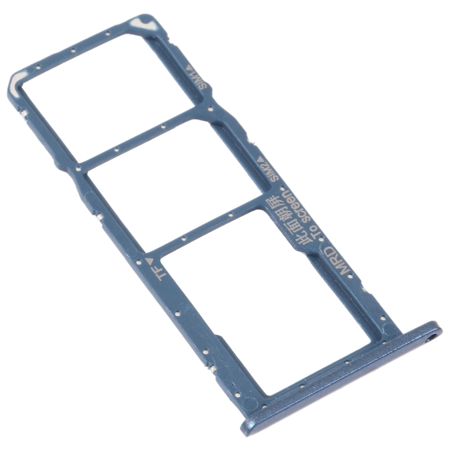 SIM Card Tray + SIM Card Tray + Micro SD Card Tray for Huawei Enjoy 9e (Blue)