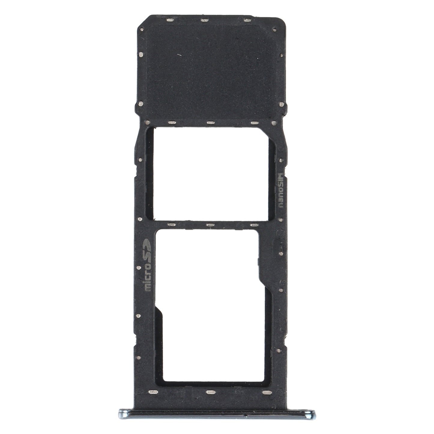 SIM Card Tray + Micro SD Card Tray for LG K61 LMQ630EAW, LM-Q630 (Blue)