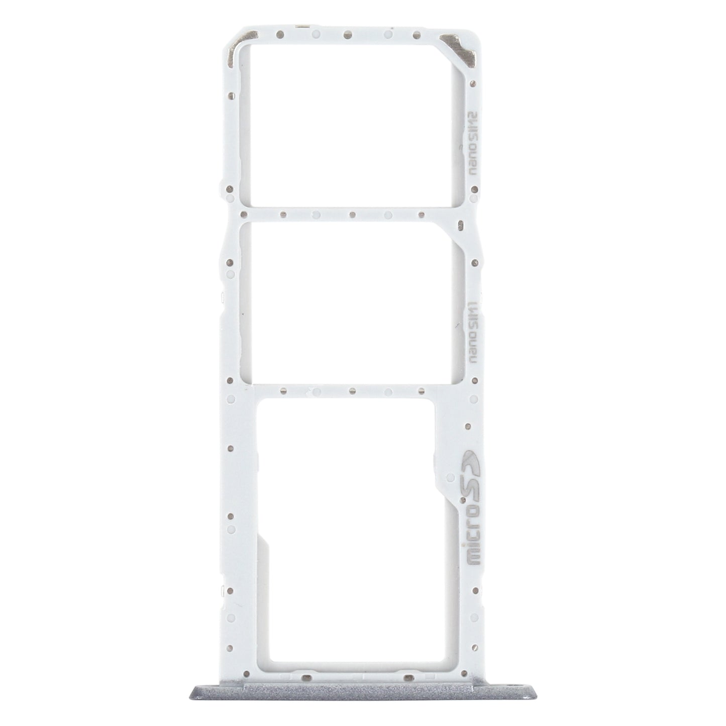SIM Card Tray + SIM Card Tray + Micro SD Card Tray for LG K22 LMK200Z LMK200E LMK200B LM-K200 (Black)