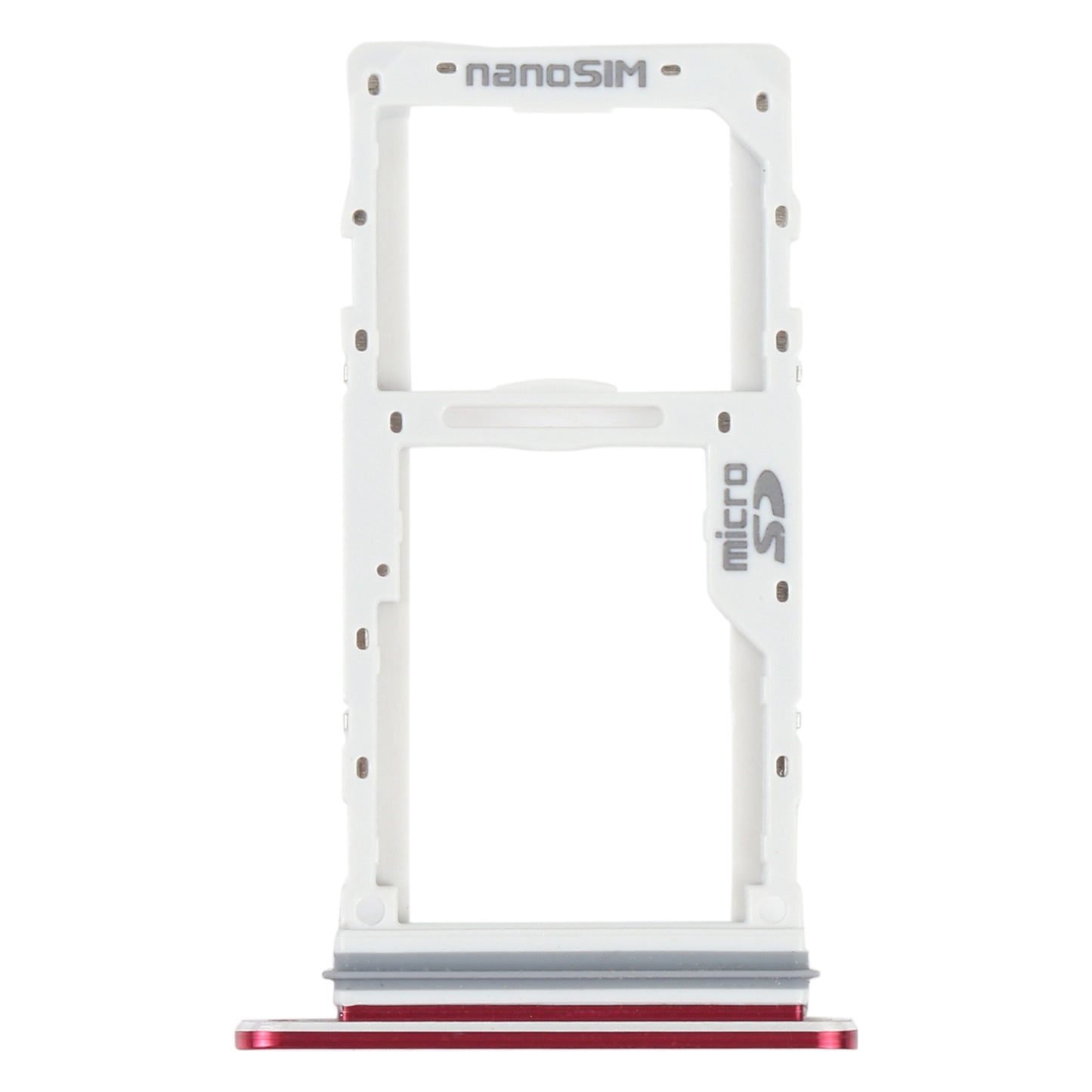 SIM Card Tray + SIM Card Tray / Micro SD Card Tray for LG Velvet 5G LM-G900N LM-G900EM LM-G900 LM-G900TM (Red)