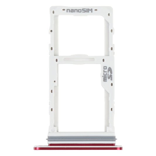 SIM Card Tray + SIM Card Tray / Micro SD Card Tray for LG Velvet 5G LM-G900N LM-G900EM LM-G900 LM-G900TM (Red)