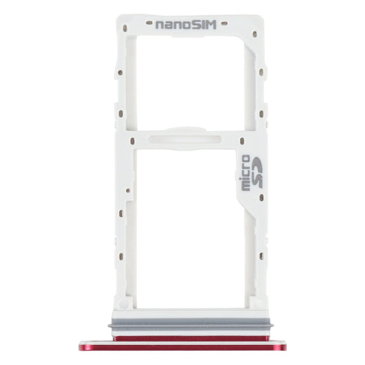 SIM Card Tray + SIM Card Tray / Micro SD Card Tray for LG Velvet 5G LM-G900N LM-G900EM LM-G900 LM-G900TM (Red)