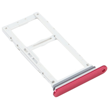 SIM Card Tray + SIM Card Tray / Micro SD Card Tray for LG Velvet 5G LM-G900N LM-G900EM LM-G900 LM-G900TM (Red)