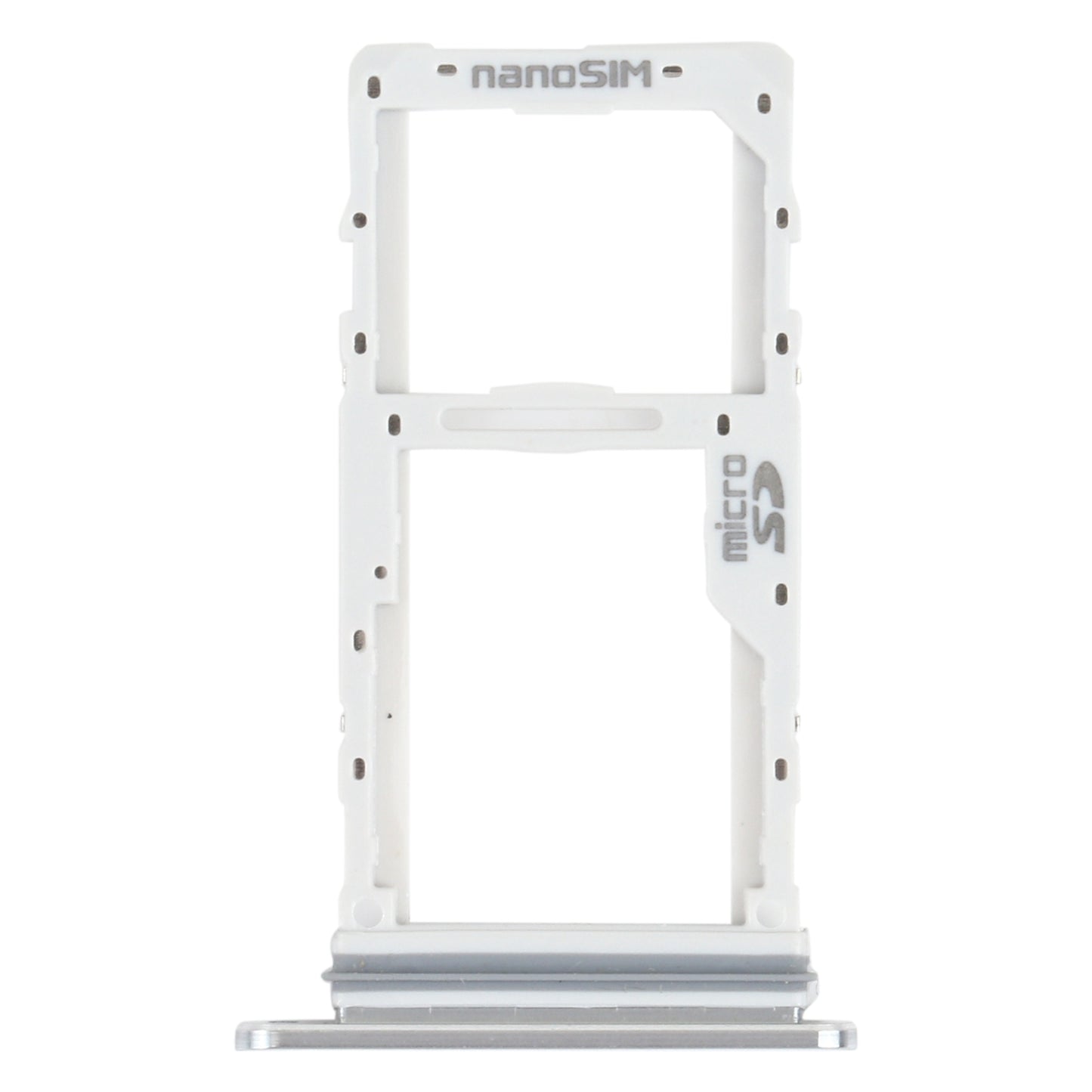 SIM Card Tray + SIM Card Tray / Micro SD Card Tray for LG Velvet 5G LM-G900N LM-G900EM LM-G900 LM-G900TM (Silver)
