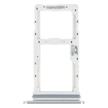 SIM Card Tray + SIM Card Tray / Micro SD Card Tray for LG Velvet 5G LM-G900N LM-G900EM LM-G900 LM-G900TM (Silver)