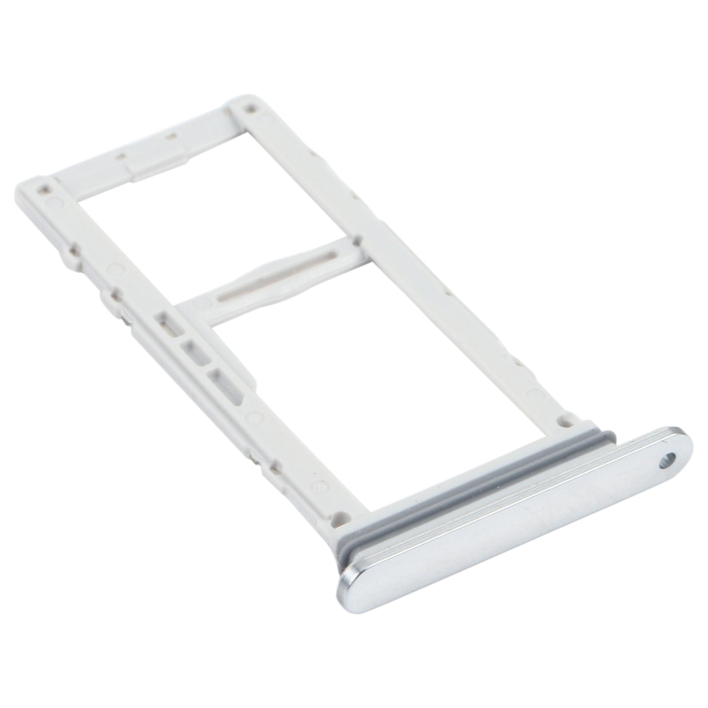 SIM Card Tray + SIM Card Tray / Micro SD Card Tray for LG Velvet 5G LM-G900N LM-G900EM LM-G900 LM-G900TM (Silver)