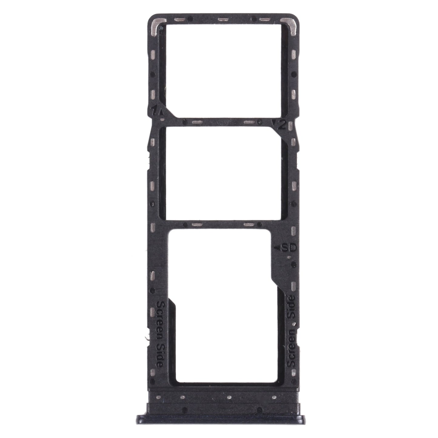 For infinix Hot 9 Play X680 C680B X680C SIM Card Tray + SIM Card Tray + Micro SD Card Tray (Black)