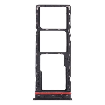 For infinix Hot 8 Lite X650 SIM Card Tray + SIM Card Tray + Micro SD Card Tray (Black)