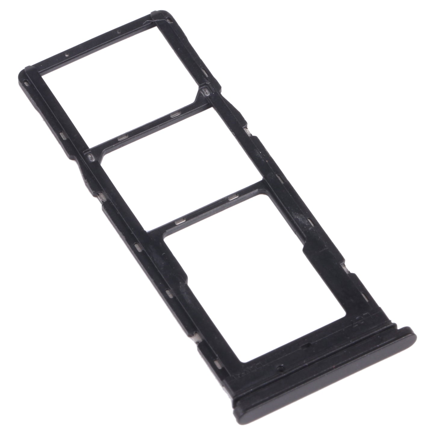 For Tecno Pouvoir 4 Pro / Pouvoir 4 LC7 SIM Card Tray + SIM Card Tray + Micro SD Card Tray (Black)