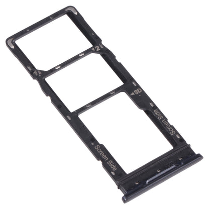For Tecno Spark 5 Air KD6a SIM Card Tray + SIM Card Tray + Micro SD Card Tray (Black)