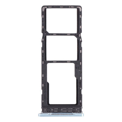 For Infinix Hot 10s / Hot 10T X689B X689 X689C SIM Card Tray + SIM Card Tray + Micro SD Card Tray (Silver)