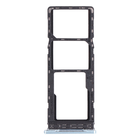 For Infinix Hot 10s / Hot 10T X689B X689 X689C SIM Card Tray + SIM Card Tray + Micro SD Card Tray (Silver)