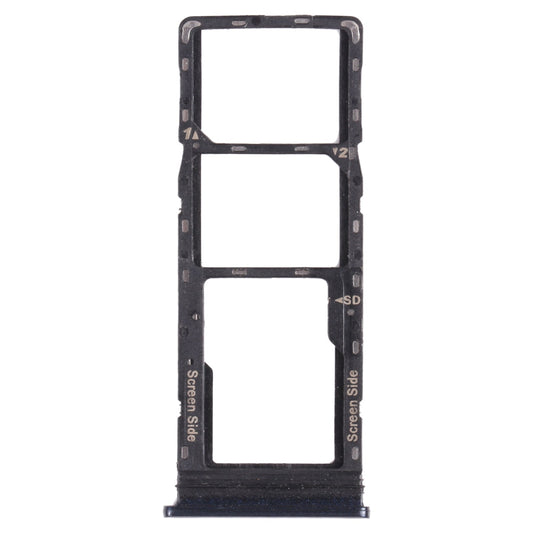 For Infinix Note 8i X683 SIM Card Tray + SIM Card Tray + Micro SD Card Tray (Blue)