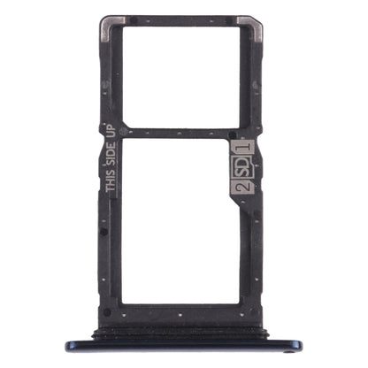 SIM Card Tray + SIM Card Tray / Micro SD Card Tray for Motorola One Hyper XT2027 XT2027-1 (Blue)