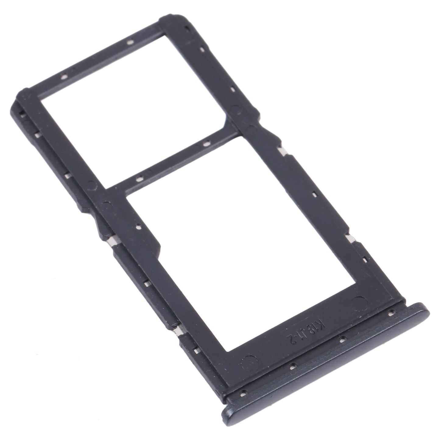 SIM Card Tray + SIM Card Tray / Micro SD Card Tray for Xiaomi Redmi Note 10 5G / Poco M3 Pro 5G / Redmi Note 10T 5G M2103K19G M2103K19C M2103K19PG M2103K19PI(Black)