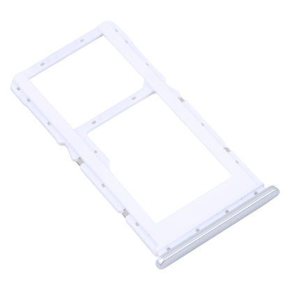 SIM Card Tray + SIM Card Tray / Micro SD Card Tray for Xiaomi Redmi Note 10 5G / Poco M3 Pro 5G / Redmi Note 10T 5G M2103K19G M2103K19C M2103K19PG M2103K19PI(Silver)