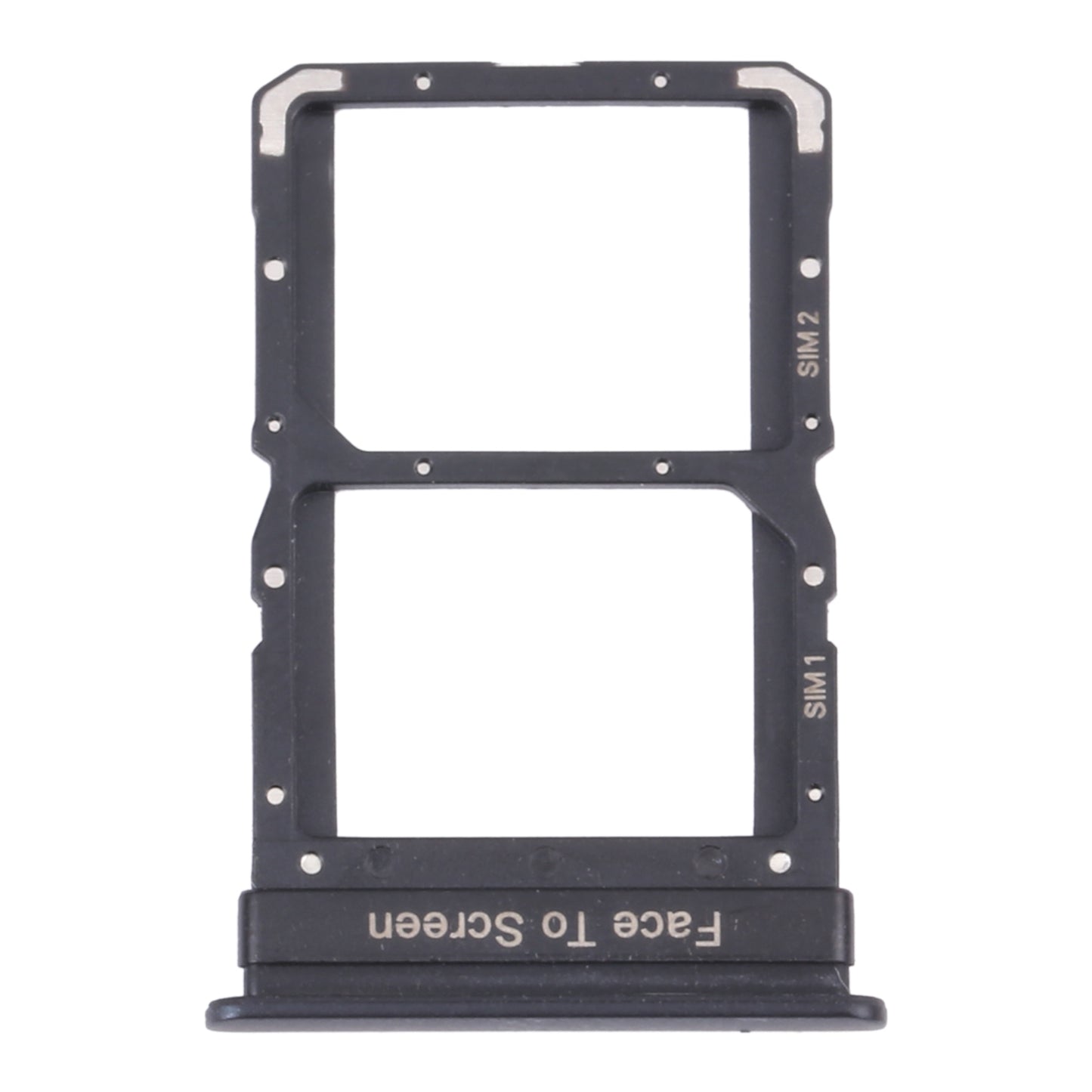 SIM Card Tray + SIM Card Tray for Xiaomi Redmi Note 10 Pro 5G / Poco X3 GT(Black)