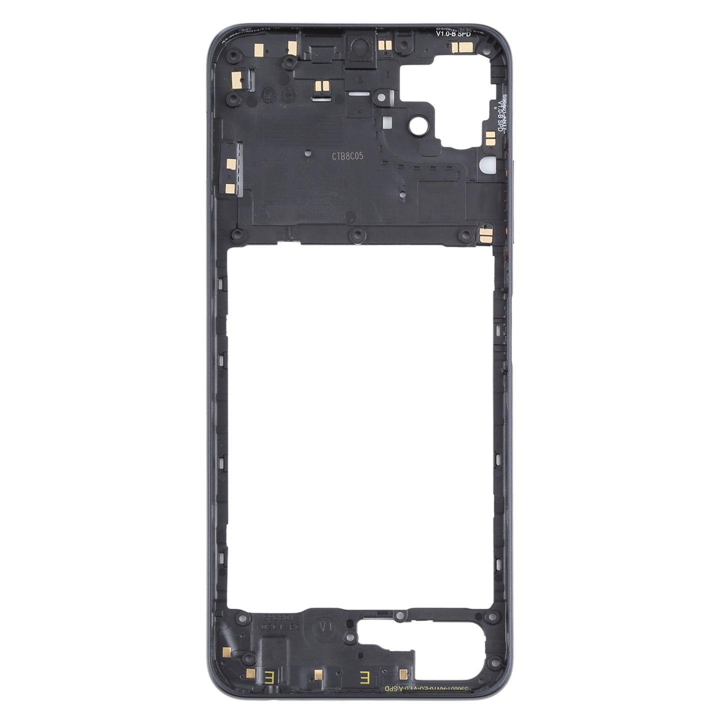 For Samsung Galaxy A22 5G Middle Frame Bezel Plate (Black)