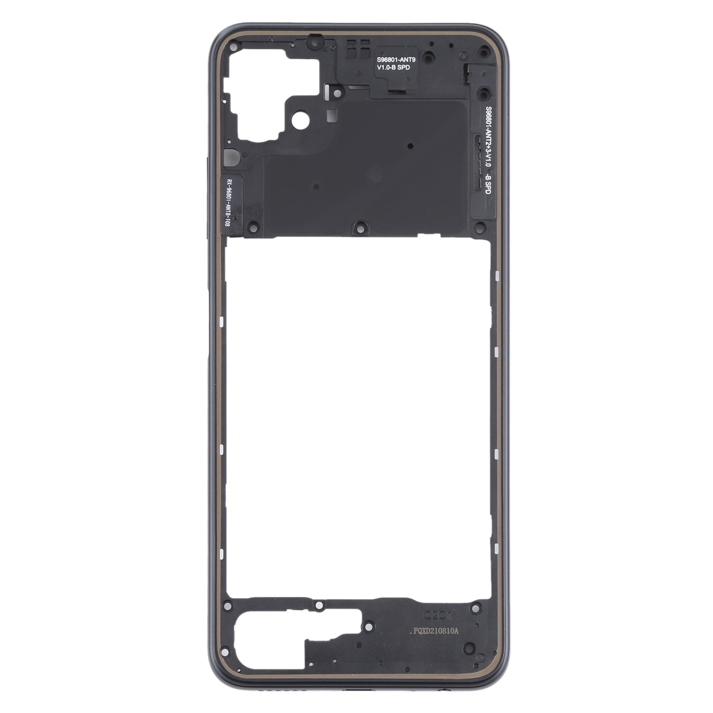 For Samsung Galaxy A22 5G Middle Frame Bezel Plate (Black)