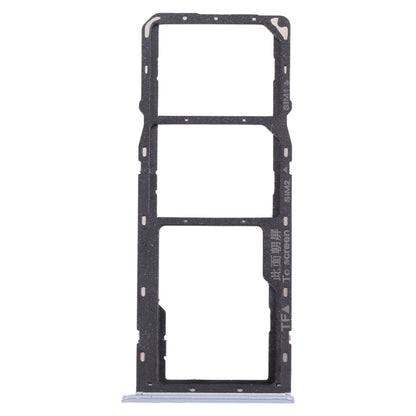 For OPPO Realme C12 RMX2189  SIM Card Tray + SIM Card Tray + Micro SD Card Tray (Silver)