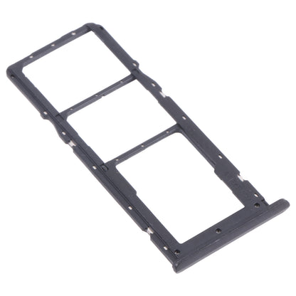 For OPPO Realme C21 / Realme C21Y RMX3201,RMX3261  SIM Card Tray + SIM Card Tray + Micro SD Card Tray (Black)