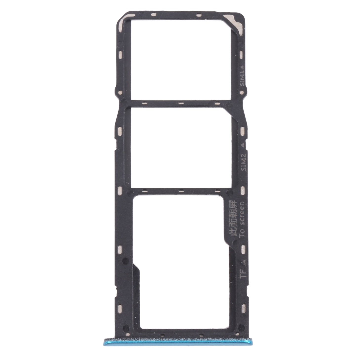 For OPPO Realme 5i RMX2030, RMX2032 SIM Card Tray + SIM Card Tray + Micro SD Card Tray (Green)