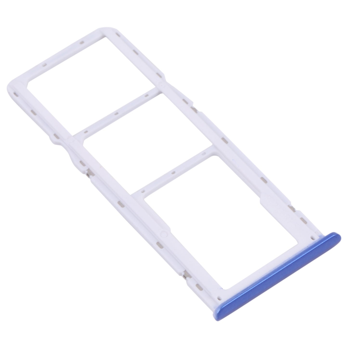 For OPPO Realme 5i RMX2030, RMX2032 SIM Card Tray + SIM Card Tray + Micro SD Card Tray (Blue)