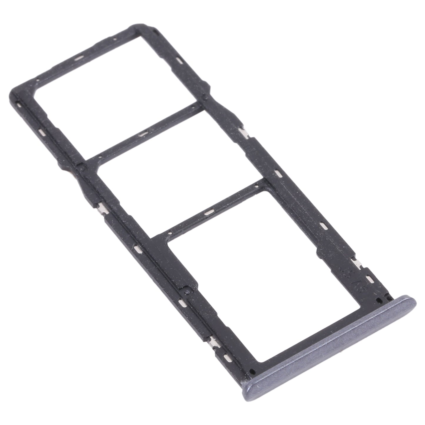 For OPPO Realme 6i (India) RMX2002 SIM Card Tray + SIM Card Tray + Micro SD Card Tray (Black)