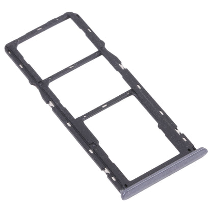 For OPPO Realme 6i (India) RMX2002 SIM Card Tray + SIM Card Tray + Micro SD Card Tray (Black)