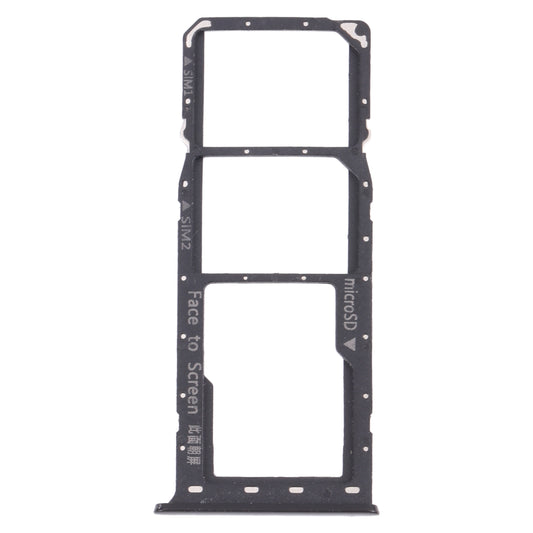 For OPPO Realme 6 Pro RMX2061, RMX2063  SIM Card Tray + SIM Card Tray + Micro SD Card Tray (Black)