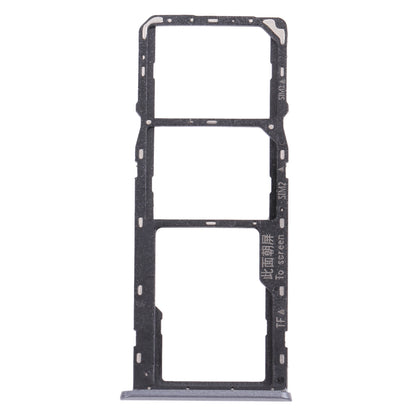 For OPPO Realme C3 RMX2027, RMX2020, RMX2021  SIM Card Tray + SIM Card Tray + Micro SD Card Tray (Grey)