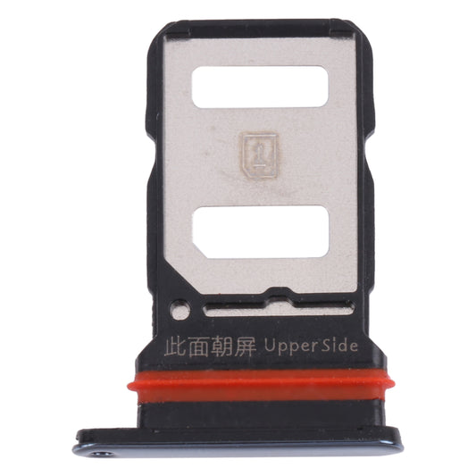 For vivo S6 5G V1962A, V1962BA SIM Card Tray + SIM Card Tray (Black)