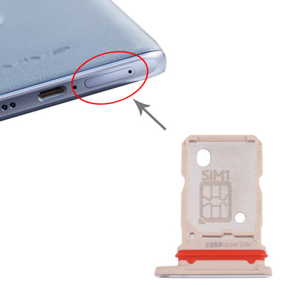 For vivo X60 Pro+ V2056A SIM Card Tray + SIM Card Tray (Gold)