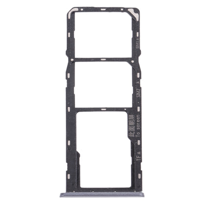 For OPPO Realme 6  SIM Card Tray + SIM Card Tray + Micro SD Card Tray (Black)