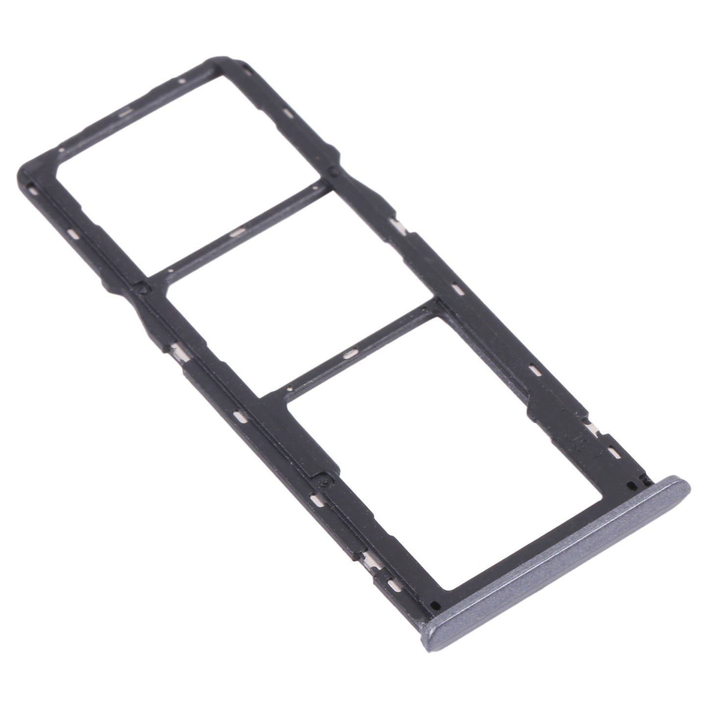 For OPPO Realme 6  SIM Card Tray + SIM Card Tray + Micro SD Card Tray (Black)