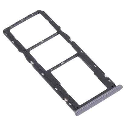 For OPPO Realme 6  SIM Card Tray + SIM Card Tray + Micro SD Card Tray (Black)