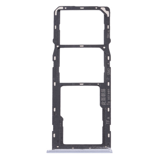 For OPPO Realme Narzo 20  SIM Card Tray + SIM Card Tray + Micro SD Card Tray (Silver)