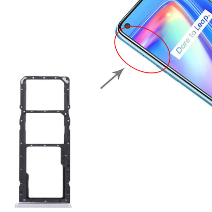 For OPPO Realme 7 (Global)  SIM Card Tray + SIM Card Tray + Micro SD Card Tray (Silver)