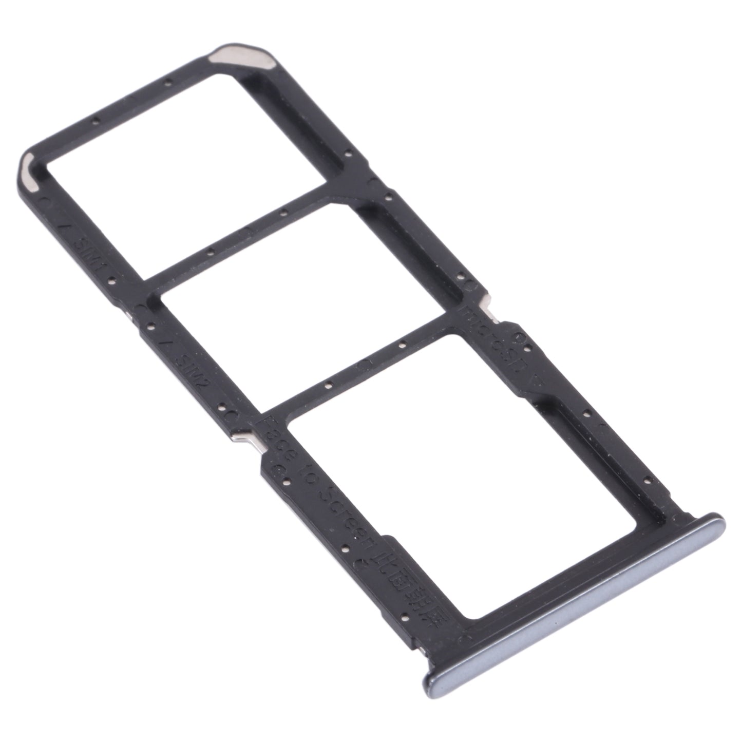 For OPPO A74 5G / A54 5G / A93 PCGM00, PEHM00  SIM Card Tray + SIM Card Tray + Micro SD Card Tray(Black)