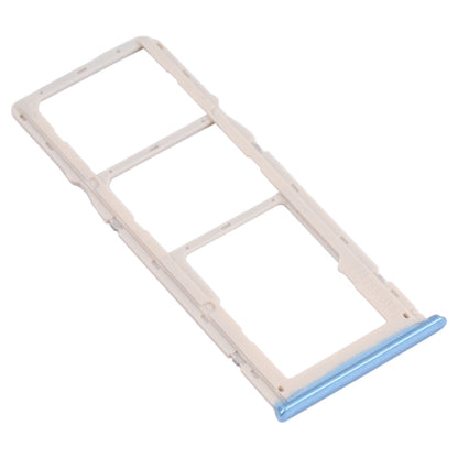 For OPPO A35 CPH2179  SIM Card Tray + SIM Card Tray + Micro SD Card Tray (Blue)