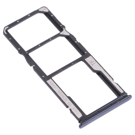 SIM Card Tray + SIM Card Tray + Micro SD Card Tray for Xiaomi Redmi Note 10 4G / Redmi Note 10S M2101K7AI, M2101K7AG, M2101K7BG, M2101K7BI, M2101K7BNY, M2101K7BL (Black)