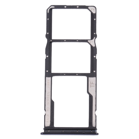 SIM Card Tray + SIM Card Tray + Micro SD Card Tray for Xiaomi Redmi Note 10 4G / Redmi Note 10S M2101K7AI, M2101K7AG, M2101K7BG, M2101K7BI, M2101K7BNY, M2101K7BL (Black)