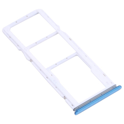 SIM Card Tray + SIM Card Tray + Micro SD Card Tray for Xiaomi Redmi Note 10 4G / Redmi Note 10S M2101K7AI, M2101K7AG, M2101K7BG, M2101K7BI, M2101K7BNY, M2101K7BL (Blue)