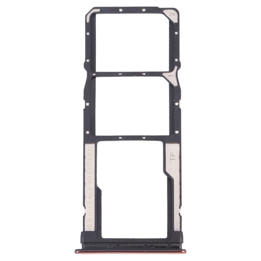 SIM Card Tray + SIM Card Tray + Micro SD Card Tray for Xiaomi Redmi Note 10 Pro 4G / Redmi Note 10 Pro Max / Redmi Note 10 Pro (India) M2101K6G, M2101K6R, M2101K6I, M2101K6P (Gold)