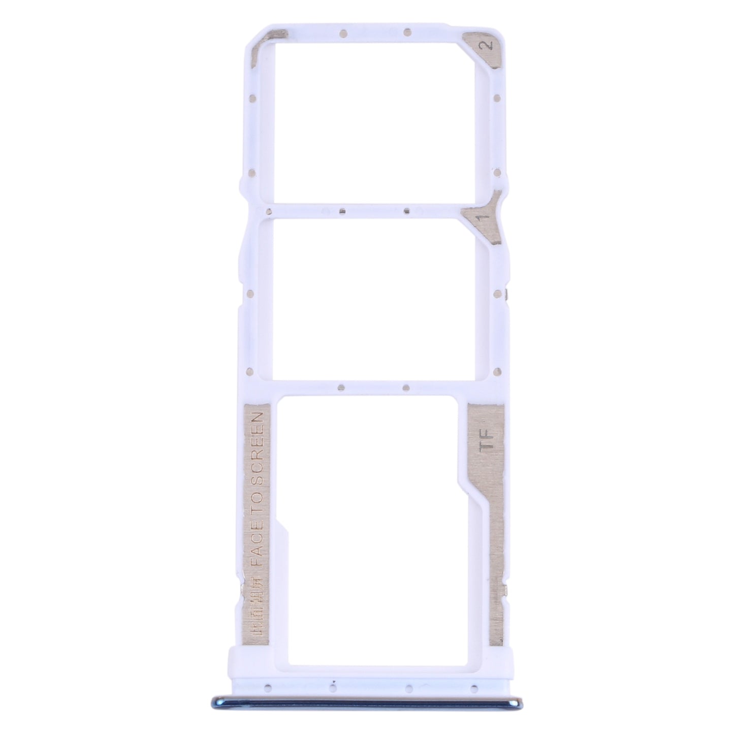 SIM Card Tray + SIM Card Tray + Micro SD Card Tray for Xiaomi Redmi Note 10 Pro 4G / Redmi Note 10 Pro Max / Redmi Note 10 Pro (India) M2101K6G, M2101K6R, M2101K6I, M2101K6P (Blue)