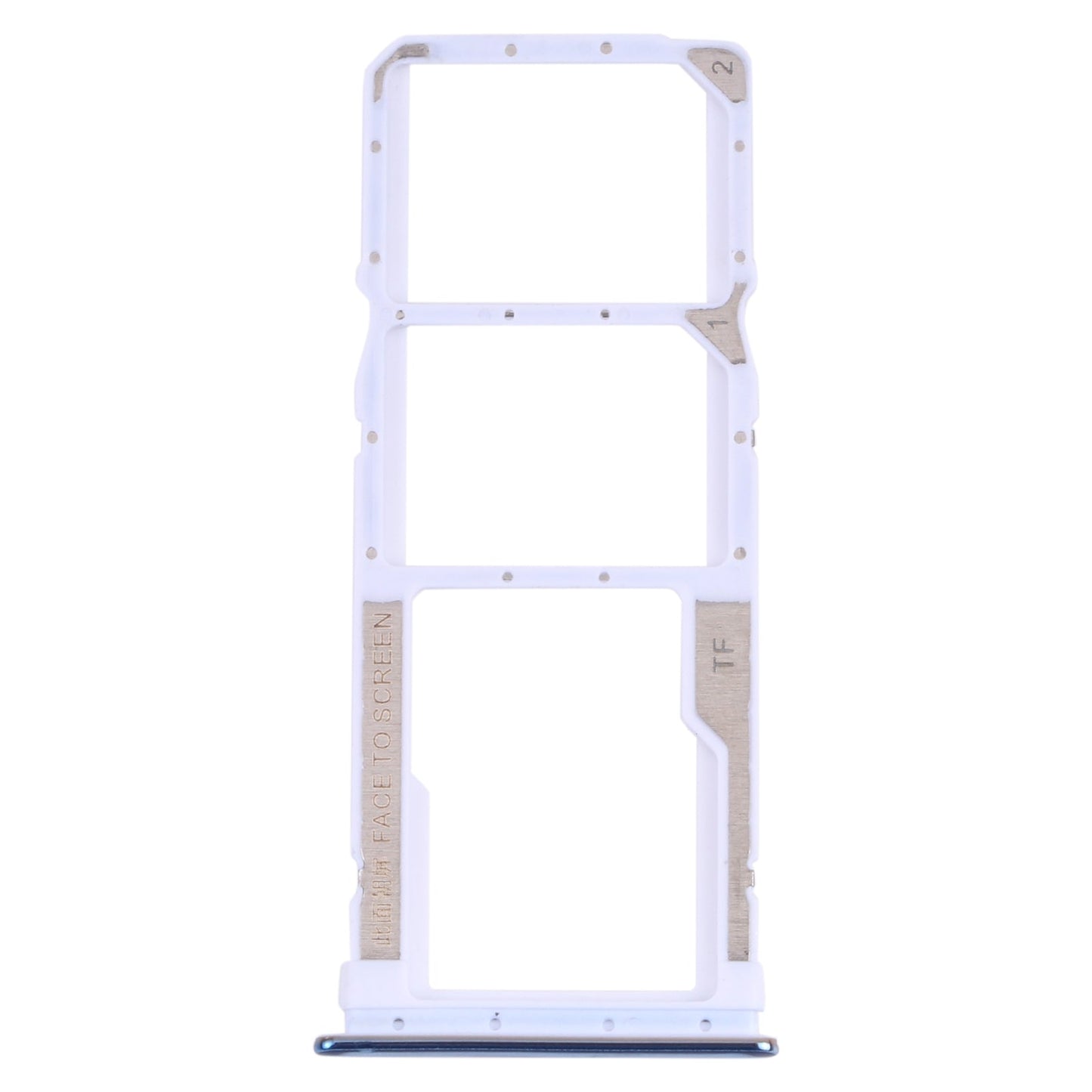 SIM Card Tray + SIM Card Tray + Micro SD Card Tray for Xiaomi Redmi Note 10 Pro 4G / Redmi Note 10 Pro Max / Redmi Note 10 Pro (India) M2101K6G, M2101K6R, M2101K6I, M2101K6P (Blue)