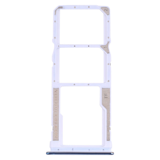 SIM Card Tray + SIM Card Tray + Micro SD Card Tray for Xiaomi Redmi Note 10 Pro 4G / Redmi Note 10 Pro Max / Redmi Note 10 Pro (India) M2101K6G, M2101K6R, M2101K6I, M2101K6P (Blue)