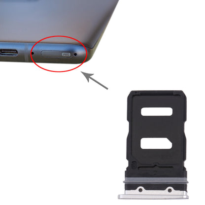 SIM Card Tray + SIM Card Tray for Asus Zenfone 8 ZS590KS(Frosted Silver)