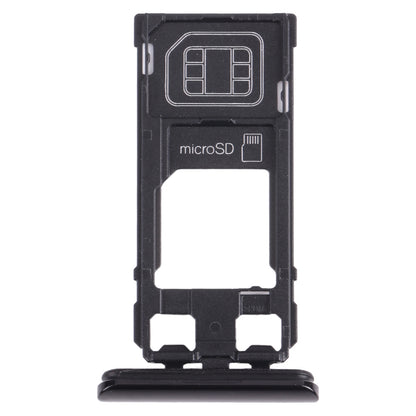 SIM Card Tray + Micro SD Card Tray for Sony Xperia 1 / Xperia XZ4 (Black)